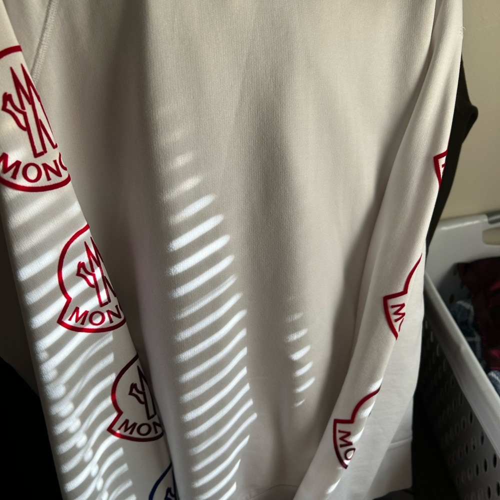 Xxl moncler White Long Sleeve jacket